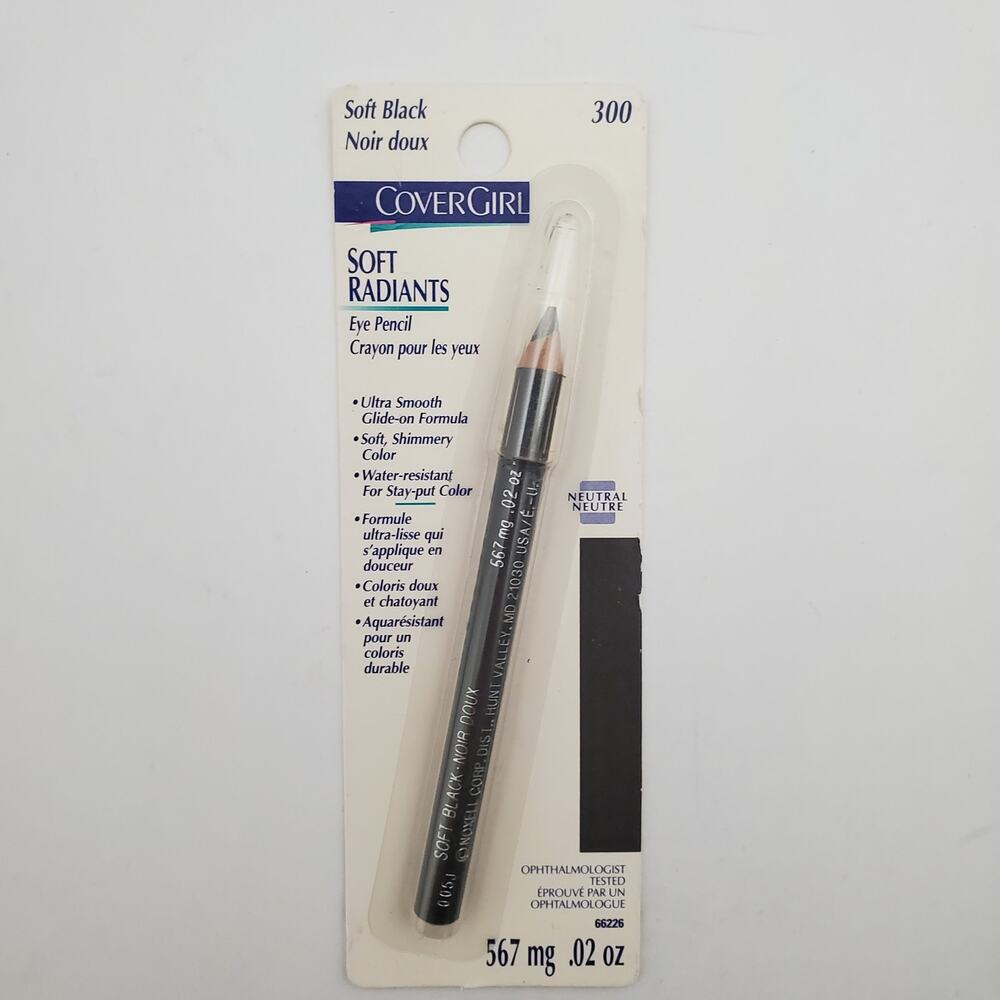 Cover Girl Eye Definer Pencil Soft Radiants Black 1 New Old Stock HTF Neutral